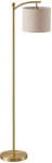 HomCom Állólámpa, állítható fényerő, lábkapcsoló, távirányító, fém, 54, 3 x 30, 6 x 159, 6 cm, arany (B31-544V90GD)