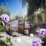 KGT Kerti üvegház KGT Rose IV 4, 3 x 2, 3 m, antracit/szürke (KG11400003)