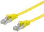 Equip Patch Cord Equip Flat, U/FTP, Cat. 6A, 1 m, Yellow (607660)