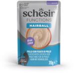 Schesir 24x70g Schesir Functions Mousse Hairball csirke & csirkemáj nedves macskatáp