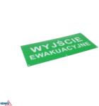 Luxmena Sürgősségi kijárat piktogram vészvilágításhoz 324 × 158 mm Luxmena BM-S-C91-MLR-PKT-WEW (BM-S-C91-MLR-PKT-WEW)