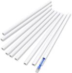 Delamu Fehér Lapos Öntapadós Kábelcsatorna 3, 24 m (9 db - 12x8 mm) TV Falhoz, Mini Kábelvezető Csatorna 1 Kábelhez