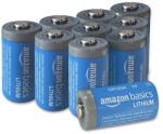 Amazon AmazonBasics CR123A 3V Lítium Elem - 10 db csomag, 10 éves eltarthatóság