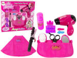 LEAN Toys Set de coafură pentru copii - Uscător de păr și Ondulator - Roz (13086)