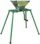 Strend Pro Zdrobitor de fructe, Strend Pro, argintiu/verde, 7 l, oțel inoxidabil, acționare manuală, suport metalic, dantură din plastic