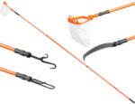 Strend Pro Garden Culegător de fructe, Strend Pro Garden GT7031, portocaliu, coadă telescopică, 150-360 cm, coadă metalică, cu sac și filtru, ferăstrău atașabil