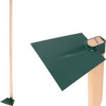 Poolx Sapa de grădină, Fed, verde închis, dreaptă, coadă de 120 cm, lățime de lucru 17, 5 cm, cap din oțel, coadă din lemn Sapa de gradina