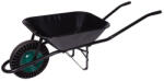 Strend Pro Roabă, Strend Pro Garden Cargo60 Eko Light, negru, 60 l, roată Bantam plină fără pană, cuvă din oțel lăcuit, capacitate de încărcare 100 kg, mânere din PVC