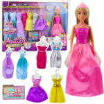 LEAN Toys Anlily Lalka - Divatkollekció, 8 ruha és kiegészítők (24485)