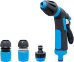 AQUACRAFT Pistol de stropit pentru grădină, Aquacraft 740531 Comfort, albastru/negru, 3 funcții, debit de apă reglabil, plastic, cu conectori