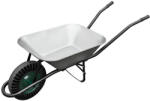 Strend Pro Roabă, Strend Pro Garden Cargo85, argintiu, 85 l, roată Bantam solidă antipană, cuvă din oțel galvanizat, capacitate 100 kg, mânere din PVC
