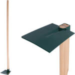 Poolx Sapă de grădină, Fed, verde închis, dreaptă, mâner 120 cm, lățime de lucru 14, 5 cm, cap din oțel, mâner din lemn Sapa de gradina