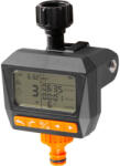 Strend Pro Garden Temporizator irigare digital, Strend Pro Garden, gri închis, digital, afișaj LCD, 1 ieșire, temporizare 1-1380 minute, automat și manual, pentru filet 3/4", conector rapid 1/2", 3 udări pe zi