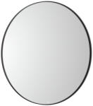 Roca Luna kerek tükör 80x80 cm LED világítással, matt fekete kerettel A812426000 (A812426000)