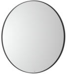 Roca Luna kerek fürdőszobai tükör 80x80 cm, matt fekete kerettel A812418000 (A812418000)