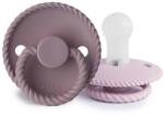 Frigg 2 db-os cumi FRIGG ROPE TWILIGHT MAUVE/ SOFT LILAC, 0-6 hó, szilikon