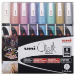uni Krétamarker folyékony 1, 8-2, 5mm Uni-Posca PWE-5M 8db-os metál készlet - suplix
