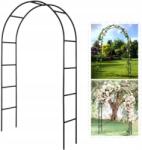  Pergola Fém Kerti BOLTÍV230x120CM Rudak Fekete (3452689)