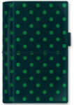 FILOFAX Domino Lakk Personal Zöld pöttyös