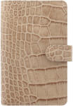 FILOFAX Classic Croc Personal Compact Barna