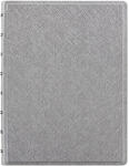 FILOFAX Notebook Saffiano Matallic A5 Ezüst