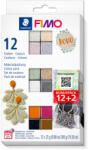 FIMO Effect süthető gyurma készlet - 12 x 25 g, Boho (Colour Pack)