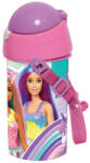 Barbie Love műanyag szívószálas kulacs akasztóval 500 ml