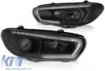 KITT Lightning Full LED hátsó lámpák VW Transporter V T5 Facelift (2010-2015) modellhez, piros-füst, szekvenciális (TLVWT5SEQRS)