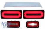 KITT Teljes LED-es hátsó lámpa Dynamic ködlámpával és tető spoilerrel MERCEDES G W463 89-15 (COTLMBW463LBRRS)
