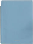 DELI Caiet A5, 112 file, coperta piele ecologica, DELI N141L albastru
