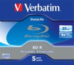 Verbatim Disc Blu-ray VERBATIM 25GB 6x 5 Bucăți Jewel Case (43836)