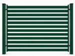  Gard DELUXE zincat 1 x 2 m, lamele orizontale, verde (MT-GD-1-V)