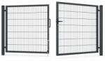  Poarta dubla DUOS BOX zincata 1, 7 x 3, 8 m, panou 2D 5/4/5 mm, antracit (MT-DB-1.7-3.8-A)