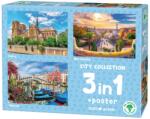 Mr. Broccoli - Puzzle Pachetul 3v1 City - 1 000 piese Puzzle