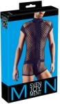 Svenjoyment Men's Combinezon pentru Bărbați din Plasă cu Fermoar - Negru , XL