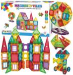 Doris Mágneses Építőkockák Kreatív Nagy Mágneses 3D Tiles 130 Db-os Szett (DH9915)
