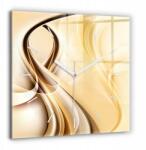 Foto Üveg Falióra Modern Beltéri Absztrakt Hullámok 60x60 cm (010010500080100165327)
