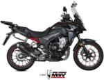  Tobă finală MIVV GP Pro pentru Honda CB 500 X (2021-2024), oțel inoxidabil negru