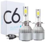 Techstar Set 2 LED-Uri Auto Techstar® C6, H7, 36w, 3800 Lumeni, 6500K, AUTO, 12-24 Volti, COB (SKU2312)