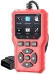 Foxsur Tester auto diagnoza OBD2 Foxsur V529, test baterie, DTC Lookup, 10 limbi, coduri motor, senzor O2, EVAP, Freeze Frame, I/M, Portocaliu (SKU3494)