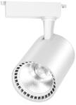 Techstar Spot LED Techstar® Tracklights, Pentru Sina RailRacks Monofazata Tip L, 30w, 6500k Lumina Rece, Iluminat Directionabil, Corp Aluminiu Alb (SKU2610)