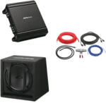  Pachet Subwoofer Alpine Subwoofer DE 25CM (10″), 500W SBE-1044BR + Amplificator MRV-M250, MONO, 550W + Kit cabluri LK-10 de 10mm2, ACV (61236)