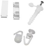 TE-MA Set accesorii pentru sina de perdea 3 m (60 inele + 8 dibluri + 8 holsuruburi + 2 capete de capat) - TE-MA ACP3 (ACP3)