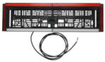 WAŚ Suportul pentru Placi de Inmatriculare (inaltime: 163mm Latime: 584mm Grosime: 31 5/58mm cu Iluminare Numar (2102 W253)