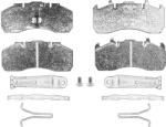 VOLVO Placute Frana Spate Elsa 225-1 Fara Rezistenta) Volvo Fh 1Set (VO24169894)