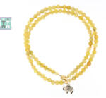  Colier din Opal Galben Rotund 4x4 mm - Accesorii de Argint 925 - GF - concepttropic - 149,00 RON