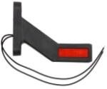 WAŚ Lampa Gabarit Stanga Alb/Portocaliu/Rosu Led Suprafata Lungime Cablu 240mm pe Brat Mediu-lung 12/24v Neon (1173L W168.5)