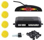 Techstar Set Senzori Parcare Auto Detector Parktronic Display Radar Monitor 4 Senzori Galben (SKU0904)