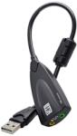 Techstar Adaptor Audio Techstar® 5HV2, USB 2.0, 2 x Jack Audio 3.5mm, Microfon, LineOut, Virtual Surround (SKU1733)