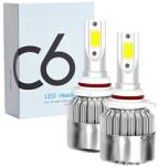 Techstar Set 2 LED-uri Auto Techstar® C6, 9006, 36w, 3800 Lumeni, 6500K, AUTO, 12-24 Volti, COB (SKU2475)